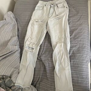 Distressed Light Wash Jeans